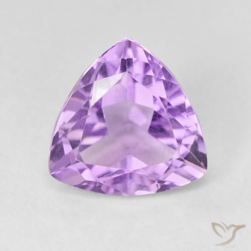 3.12ct 天然 鸢尾紫 紫水晶, 胖三角形, VVS-VS