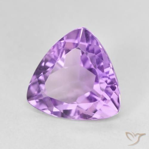 2.75克拉天然紫水晶，胖三角形，VVS-VS