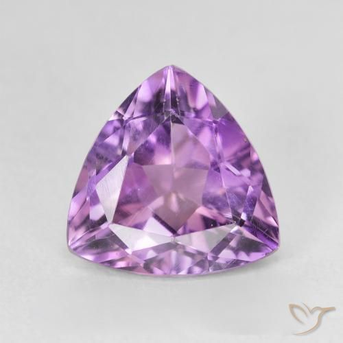 2.61ct 天然 紫色紫罗兰色 紫水晶, 胖三角形, VVS-VS