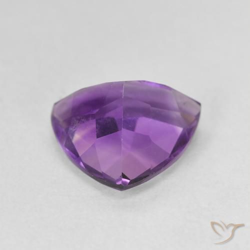 2.61克拉天然紫水晶，胖三角形，VVS-VS