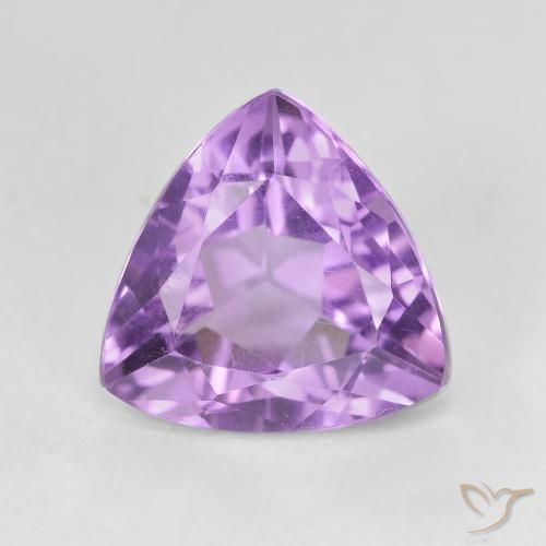 3.08ct 天然 紫色紫罗兰色 紫水晶, 胖三角形, VVS-VS