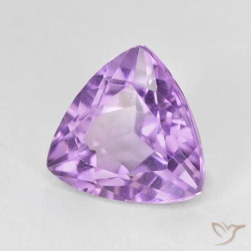 3.08克拉天然紫水晶，胖三角形，VVS-VS