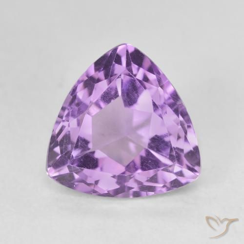 3.13ct 天然 紫色紫罗兰色 紫水晶, 胖三角形, VVS-VS