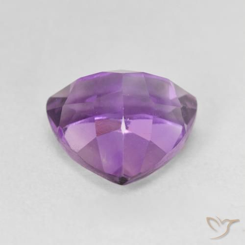 3.20克拉天然紫水晶，胖三角形，VVS-VS