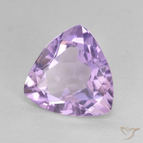 2.87克拉天然紫水晶，胖三角形，VVS-VS