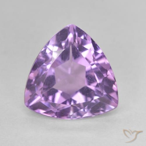 2.94克拉天然紫水晶，胖三角形，VS