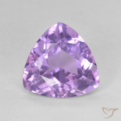 2.81ct 天然 深紫罗兰色 紫水晶, 胖三角形, VS