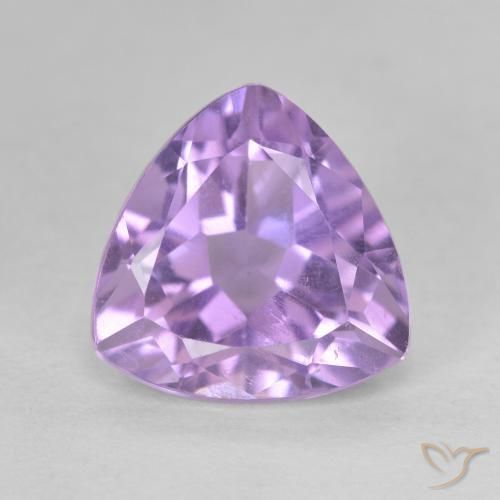 3.12ct 天然 粉紫罗兰色 紫水晶, 胖三角形, VS