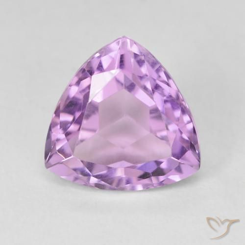 3.37克拉天然紫水晶，胖三角形，VVS-VS