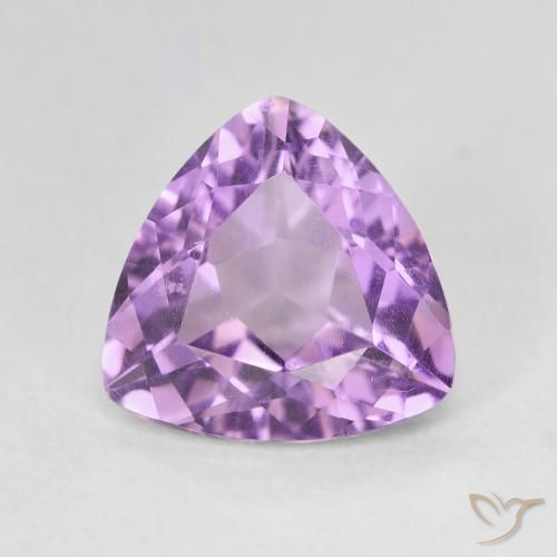 2.86ct 天然 粉紫罗兰色 紫水晶, 胖三角形, VVS-VS