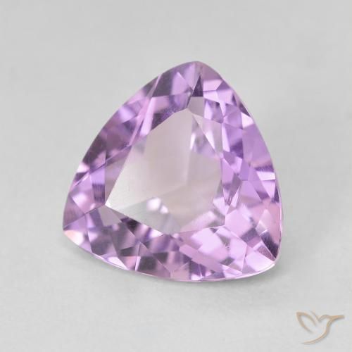 2.86克拉天然紫水晶，胖三角形，VVS-VS