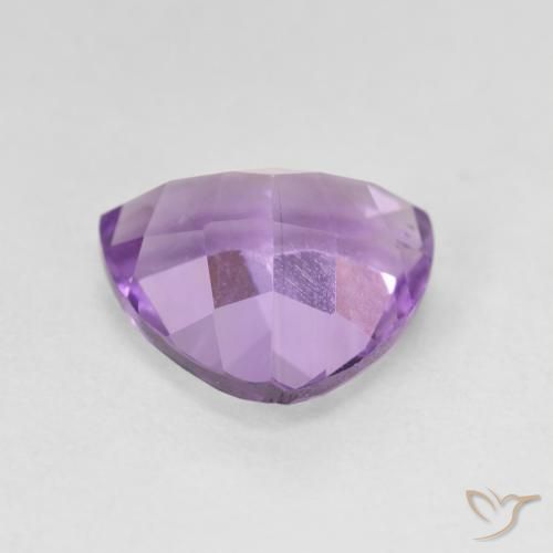 2.86克拉天然紫水晶，胖三角形，VVS-VS