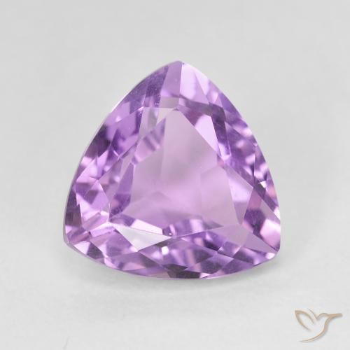 2.93ct 天然 紫色紫罗兰色 紫水晶, 胖三角形, VVS-VS