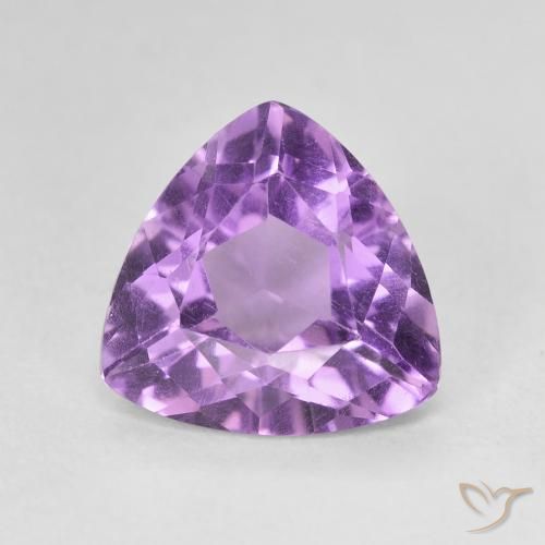 2.75克拉天然紫水晶，胖三角形，VVS-VS