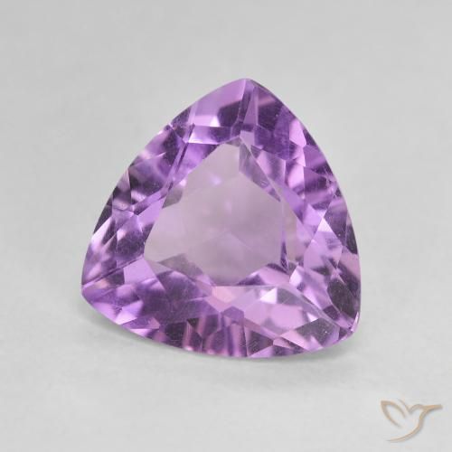 2.75克拉天然紫水晶，胖三角形，VVS-VS