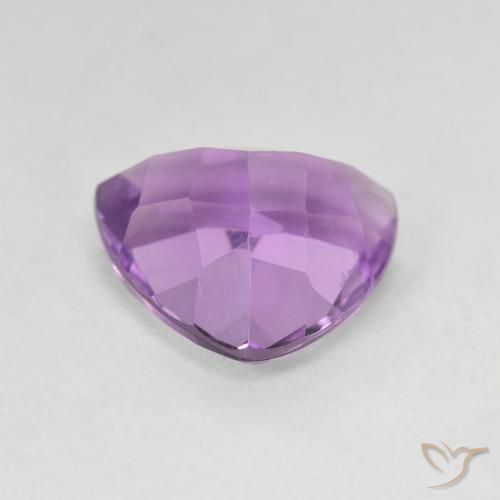 2.75克拉天然紫水晶，胖三角形，VVS-VS