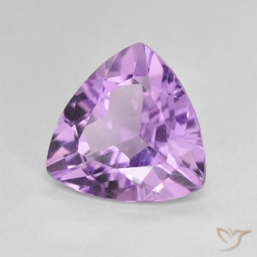 2.75克拉天然紫水晶，胖三角形，VVS-VS