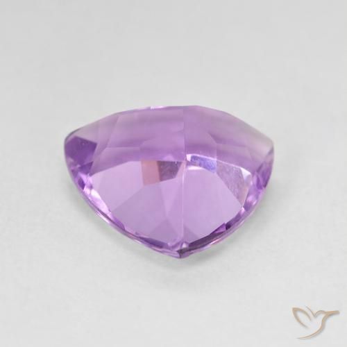 2.75克拉天然紫水晶，胖三角形，VVS-VS