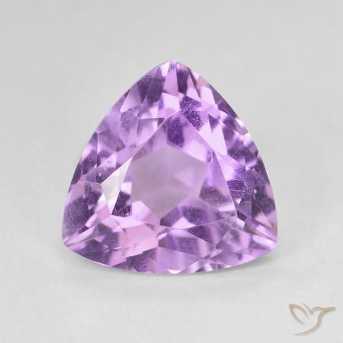 2.93ct 天然 中等紫罗兰色 紫水晶, 胖三角形, VVS-VS