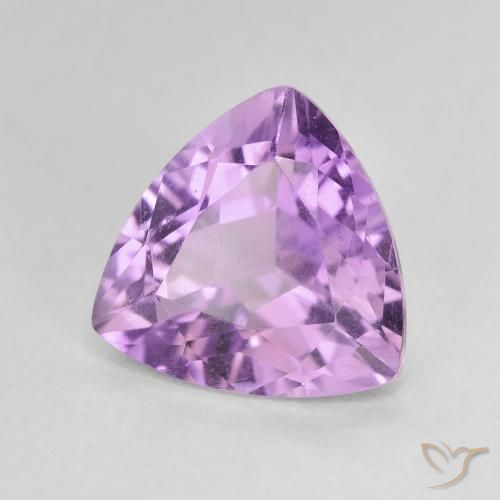 2.93克拉天然紫水晶，胖三角形，VVS-VS
