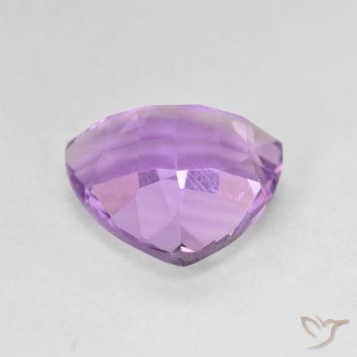 2.93克拉天然紫水晶，胖三角形，VVS-VS