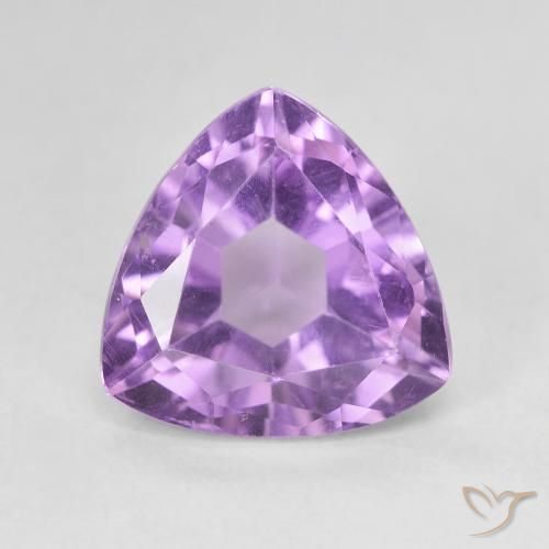 3.28克拉天然紫水晶，胖三角形，VVS-VS