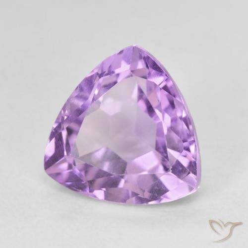 3.28克拉天然紫水晶，胖三角形，VVS-VS