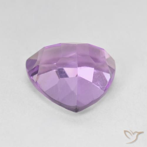 3.28克拉天然紫水晶，胖三角形，VVS-VS