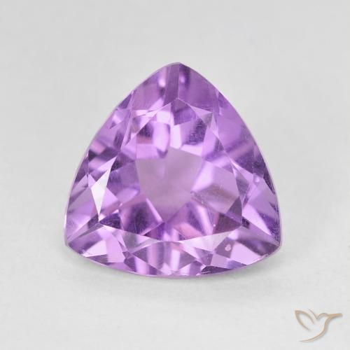 2.70克拉天然紫水晶，胖三角形，VVS-VS