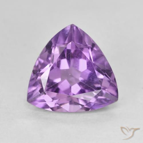 2.82克拉天然紫水晶，胖三角形，VVS-VS