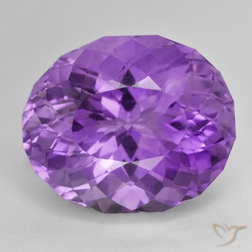 33.08ct 天然 强烈的紫罗兰色 紫水晶, 椭圆形, VVS