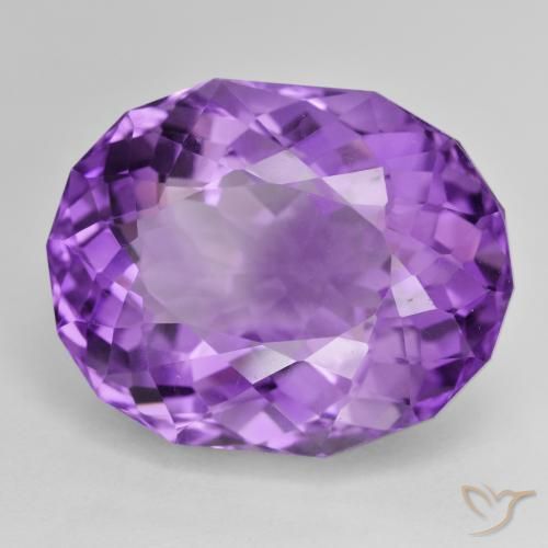 30.90克拉天然紫水晶，椭圆形，VVS