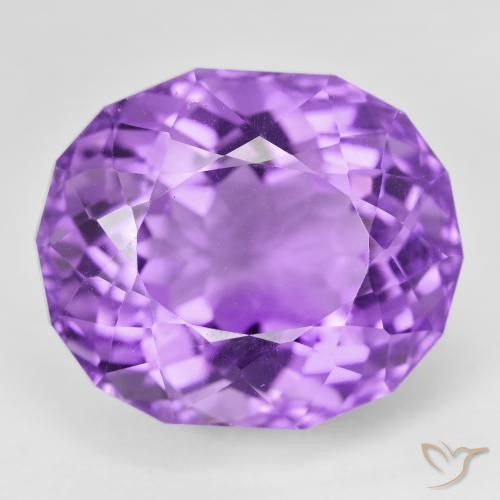 24.84ct 天然 鲜艳的紫罗兰 紫水晶, 椭圆形, VVS-VS