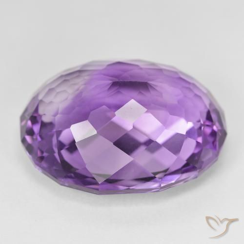 31.24克拉天然紫水晶，椭圆形，VVS-VS