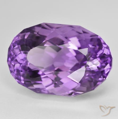 31.99克拉天然紫水晶，椭圆形，VVS-VS