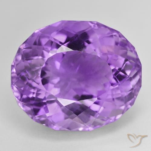 33.44ct 天然 鲜艳的紫罗兰 紫水晶, 椭圆形, VVS-VS