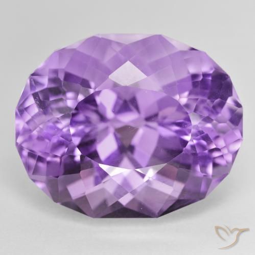 28.91克拉天然紫水晶，椭圆形，VVS-VS
