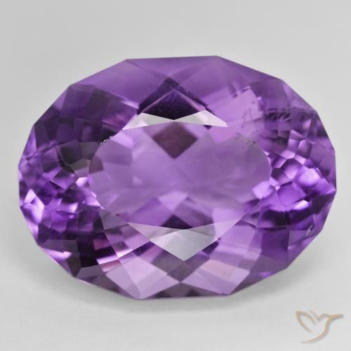 28.28ct 天然 鲜艳的紫罗兰 紫水晶, 椭圆形, VVS-VS