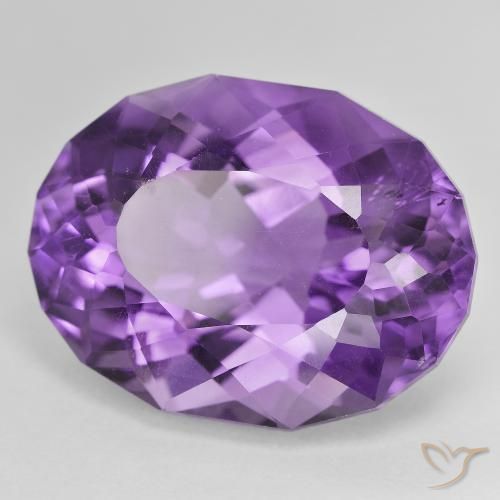28.28克拉天然紫水晶，椭圆形，VVS-VS