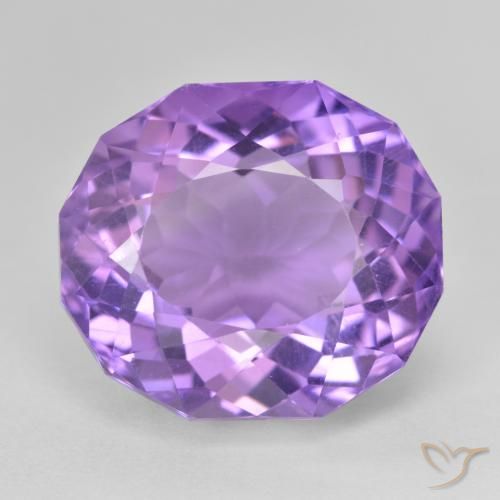 17.75克拉天然紫水晶，椭圆形，VVS-VS