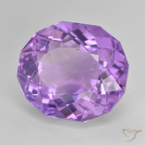 17.75克拉天然紫水晶，椭圆形，VVS-VS
