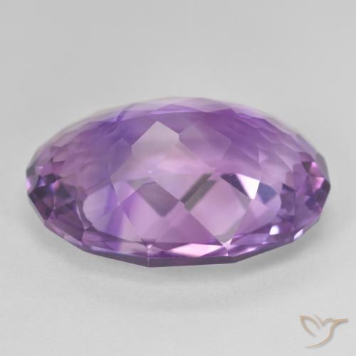 21.94克拉天然紫水晶，椭圆形，VVS-VS