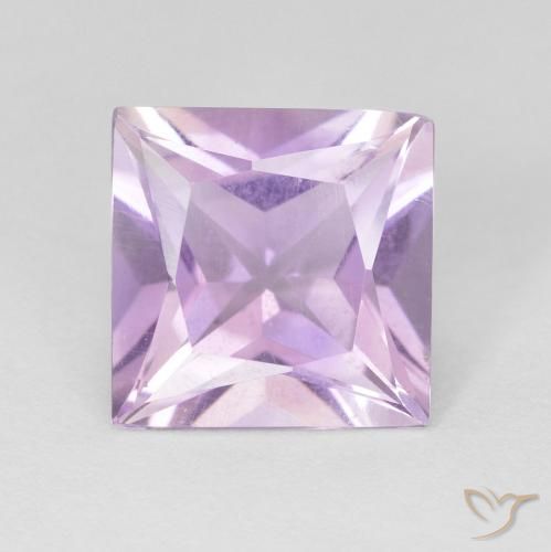 2.08ct 天然 淡粉紫 紫水晶, 正方形, VS