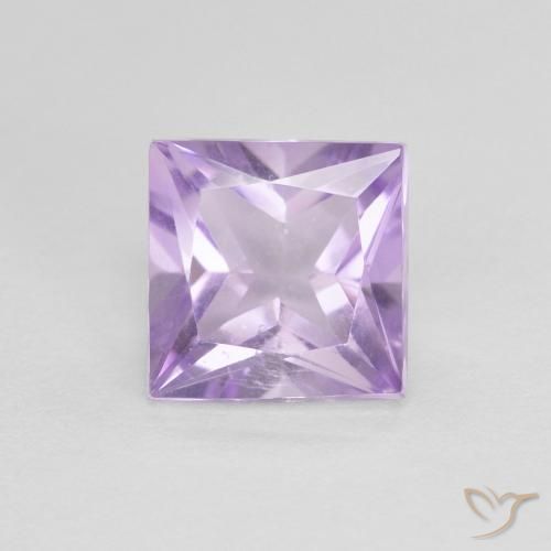 1.10ct 天然 淡粉紫 紫水晶, 正方形, VS