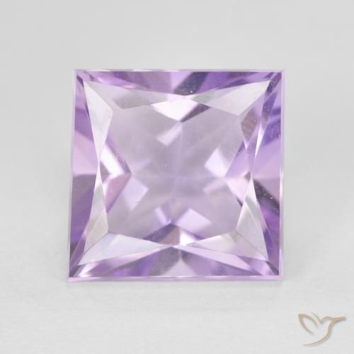 4.33ct 天然 中紫 紫水晶, 正方形, VVS
