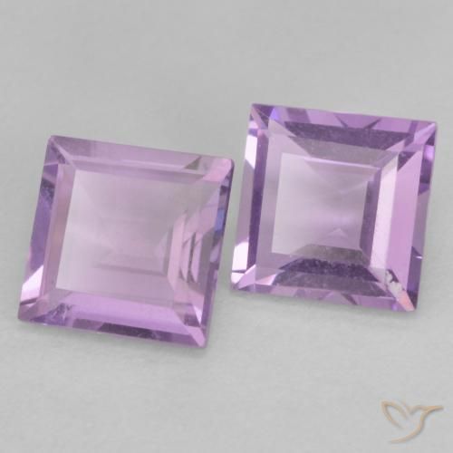 0.94克拉天然紫水晶，正方形，VVS