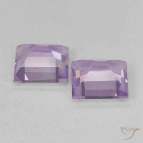 1.05克拉天然紫水晶，正方形，VS