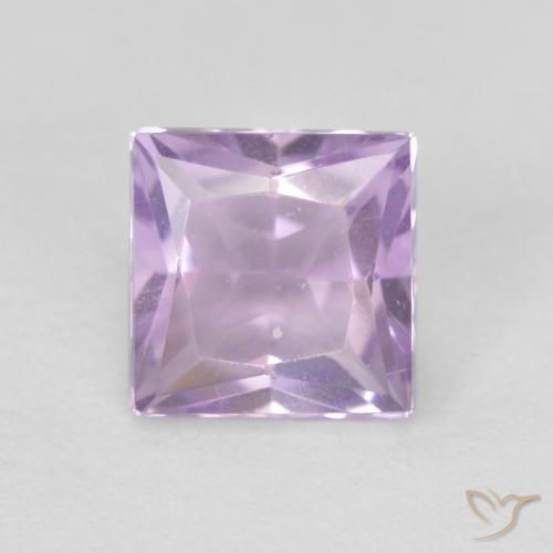 0.65ct 天然 中紫 紫水晶, 正方形, VS