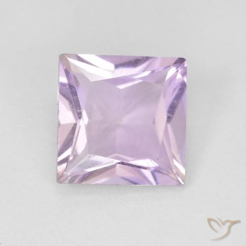 1.35ct 天然 淡粉紫 紫水晶, 正方形, VS