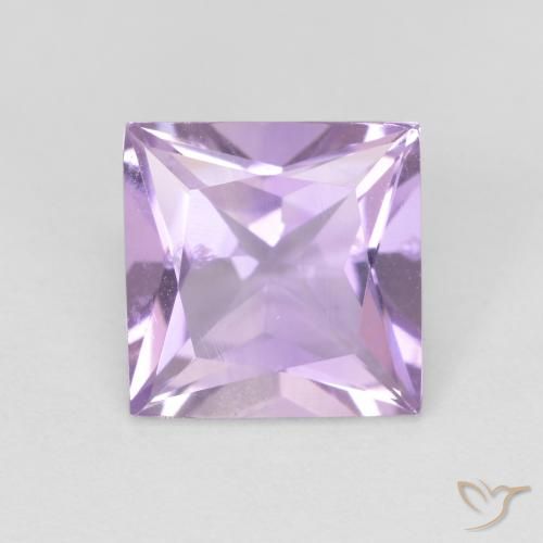 2.03ct 天然 浅紫罗兰色 紫水晶, 正方形, VS